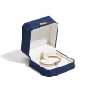 Wholesale of high-end octagonal imitation leather velvet metal logo jewelry packaging boxes, ring boxes, pendants, stud boxes and accessory boxes Item Picture